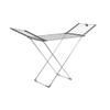 Clothes Drying Racks Wing-Shaped Clothes Hangers Collapsible Easy to Carry Home Balcony Clothes Rack Hotel Barbershop Sheets Towel Rack Gray (Stainless Steel) (Color : Black (Iron)) (Gray (Stainless view 1