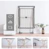 Clothes Drying Racks Wing-Shaped Clothes Hangers Collapsible Easy to Carry Home Balcony Clothes Rack Hotel Barbershop Sheets Towel Rack Gray (Stainless Steel) (Color : Black (Iron)) (Gray (Stainless view 3