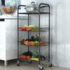 Kitchen Shelf 4 Layer Spice Rack Fruit and Vegetable Storage Rack Living Room Trolley view 2