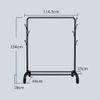 Coat Stand Floor Coat Rack Indoor Single Pole Clothes Shelf Balcony Clothes Pole Outdoor Drying Rack Free Standing Coat Stand view 2