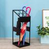 Drain Tray Iron Umbrella Stand Household Hotel Lobby Umbrella Storage Rack Creative Floor Rain Gear Storage Holder 22 22 60cm Storage view 1