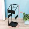 Drain Tray Iron Umbrella Stand Household Hotel Lobby Umbrella Storage Rack Creative Floor Rain Gear Storage Holder 22 22 60cm Storage view 3