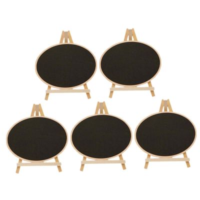 5pcs Standing Blackboard Sign Small, Boxwood Tabletop Memo Board Xmas