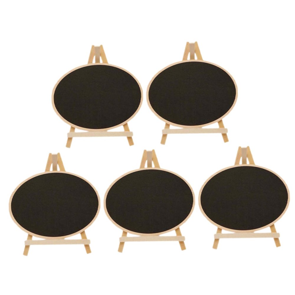 5pcs Standing Blackboard Sign Small, Boxwood Tabletop Memo Board Xmas