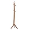 Coat Stand Bamboo Coat Rack Entrance Hall Simple Hanger Triangle Base Support and Rotatable Base for Storage Clothes Backpack Scarf Handbag (Brown) Free Standing Coat Stand view 1
