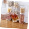 DEARMAMY 10pcs Plastic Food Storage Jars Airtight Lid Versatile Containers for Coffee Tea Sugar and for Kitchen Organization view 2