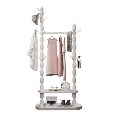 Coat Stand Household Solid Wood Coat Rack Bedroom Hanger Room Storage Large Hanger Free Standing Coat Stand