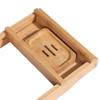 Bamboo Bathtub Tray Expandable with Reading Rack for One Or Two Person Bath and Bed Tray Soap Holder Bathtub Caddy Tray view 4