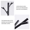 Coat Stand Coat Rack Small Wooden Hall Tree Coat and Hat Rack with Branches (Black) Free Standing Coat Stand view 4