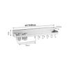 Aluminum Kitchens Rack Wall Installation Dance Bottle Holder with 2 Sticks Cages 10 Hooks - Length Cutlery (Size : 6013.59cm) view 2
