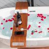 Solid Wood Bathtub Rack Towel Rack Tray Bathtub Mobile Phone Rack Bathtub Storage Board view 4