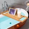 Bathtub Storage Rack Shelf Board Bathtub Telescopic Rack Non-Slip Bamboo Household Bath Stand Bathtub Rack Bath Rack view 4