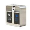 FEELIN Outdoor/Indoor Trash Can Square Stainless Steel Outdoor Trash Can Sorting Trash Can Suitable for Indoor Office Area Hotel Shopping Mall Kitchen Trash Can Office Trash Can (Size : B) view 1