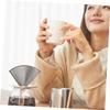 DEARMAMY 2pcs Stainless Steel Espresso Filter Mesh Screen Reusable Fine Mesh Coffee Filter for Hand Drip Brewing for Home Gifts view 3