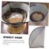DEARMAMY 2pcs Stainless Steel Espresso Filter Mesh Screen Reusable Fine Mesh Coffee Filter for Hand Drip Brewing for Home Gifts view 4