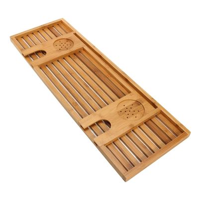 1Pc Wooden Handmade Bath Tray Bathroom Shelves Apply for Pad/Book/Tablet Home Bathrooms Accessories Bathtub Rack Stand Holder