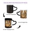 Ancient Map World Globe Cool Magic Ceramic Mug, Ideal for Camping, Indoor and Outdoor Use Thermochromic and Durable. view 3