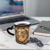 Ancient Map World Globe Cool Magic Ceramic Mug, Ideal for Camping, Indoor and Outdoor Use Thermochromic and Durable. view 4