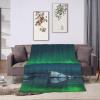 Aurora Borealis Iceland Natural Blanket Soft Warm Fuzzy Fleece Blanket Lightweight Throw Blanket for Couch Bed view 4