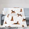 Airedale Terrier Dog Anti-Pilling Fleece Blanket Super Soft Flannel Throw Blanket for Couch Sofa Office view 3