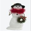 Byers' Choice Snowman w/Wreath Caroler SN3242 from The Snowmen Collection (New 2024) view 1