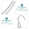 ORFOFE Metal Photo Display Clips Wide Range of Uses Steel Wall Hanging Hooks Photo Holder Business and Note Holder and Break Resistance view 3
