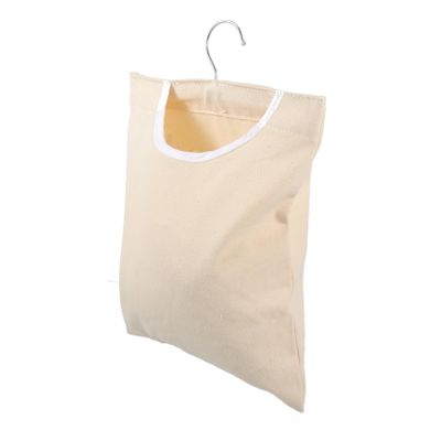 KOMBIUDA 1pc Household Storage Bag for Clothespins Beige Wall-Mounted Organizer Opening for Easy Access Hanging Storage for Clothes Clips Gadgets and Items