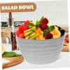 FELTECHELECTR Luxury Vintage Ceramic Bowl Large Soup Bowl for Parties Food Bowl for Household Daily Use Serving Bowl view 3