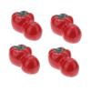 FELTECHELECTR 4pcs Creative Ceramic Tomato Shaped Chopstick Holders Set Lightweight Cutlery Racks for Dining Table for Home Restaurant Office Use view 1