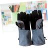 FELTECHELECTR Oven Gloves Cooking Mitts for Baking Soldering and Outdoor Use Protects Hands from High Temperatures view 3