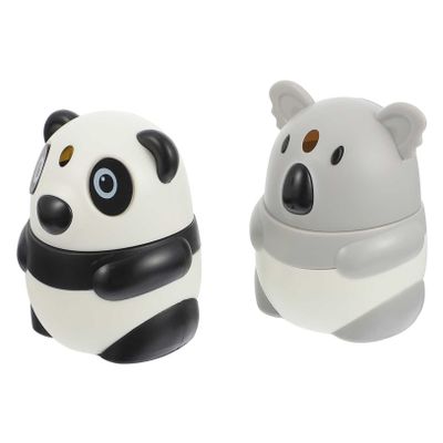 2pcs Cartoon Animals Toothpick Holder Automatic Dispenser Plastic