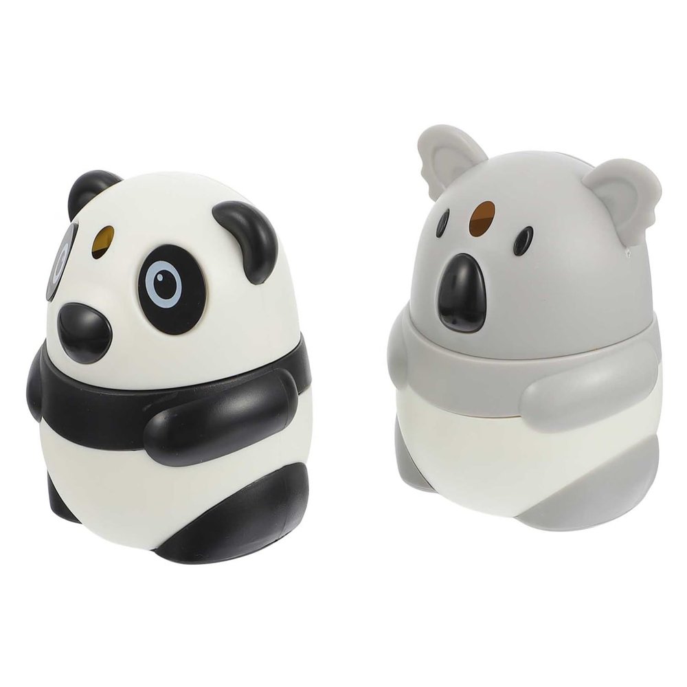 2pcs Cartoon Animals Toothpick Holder Automatic Dispenser Plastic