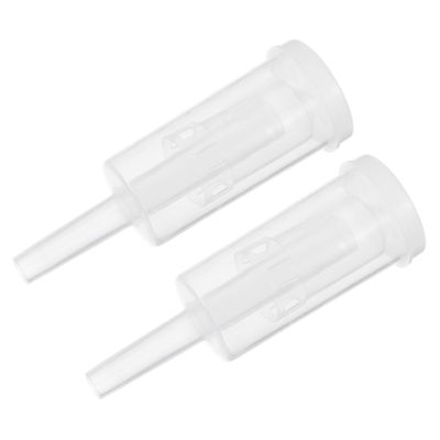 FELTECHELECTR 2pcs Transparent Plastic Wine Exhaust Valves Three-piece Check Valve for Fermentation for Red and Wine Home Brewing Leak Reusable