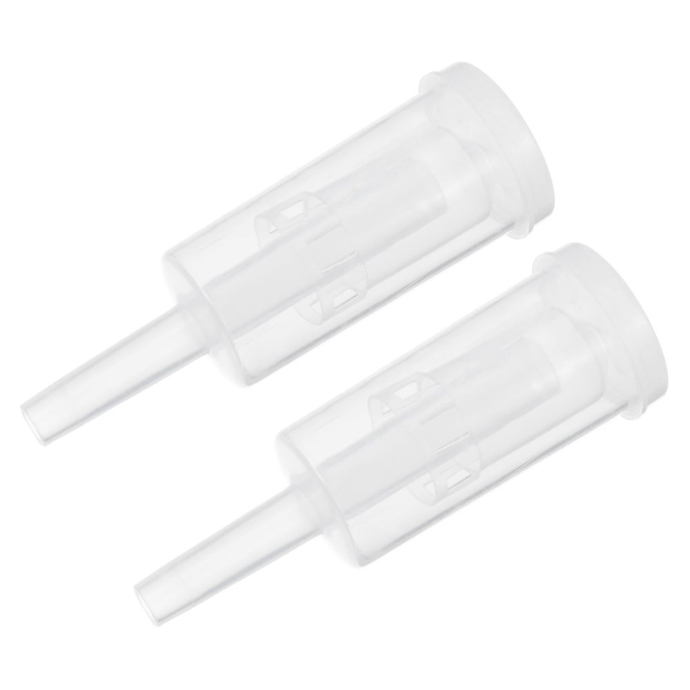 FELTECHELECTR 2pcs Transparent Plastic Wine Exhaust Valves Three-piece Check Valve for Fermentation for Red and Wine Home Brewing Leak Reusable