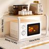 Microwave Oven Rack Kitchen Countertop Storage Organizer, Multifunctional Freestanding Rice Cooker and Spice Rack view 2