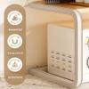 Microwave Oven Rack Kitchen Countertop Storage Organizer, Multifunctional Freestanding Rice Cooker and Spice Rack view 4