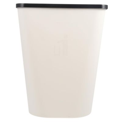 KOMBIUDA Household Square Trash Can for Kitchen Bathroom and Office Creative and Practical Waste Container Space-Saving Design Finish for Wastepaper and Tissues