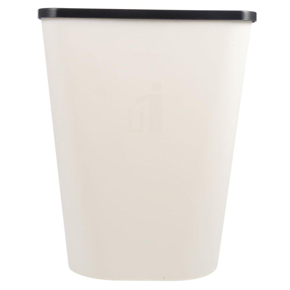 KOMBIUDA Household Square Trash Can for Kitchen Bathroom and Office Creative and Practical Waste Container Space-Saving Design Finish for Wastepaper and Tissues