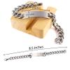 Generic Keep Calm Coffee Roasting Cuban Chain Bracelet, Funny Coffee Roasting Gifts, Engraved Bracelet For Friends from Friends, Small, silver view 2