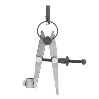 Wing Divider 125mm Carbon Steel with Pencil Holder for Woodworking Metal Leather Craft Projects Tool