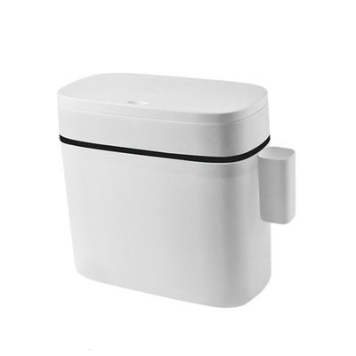 KOMBIUDA Bathroom Trash Can Motion Sensor Garbage Can Plastic Trash Bin Lid Easy Open Lid Kitchen Garbage Bin