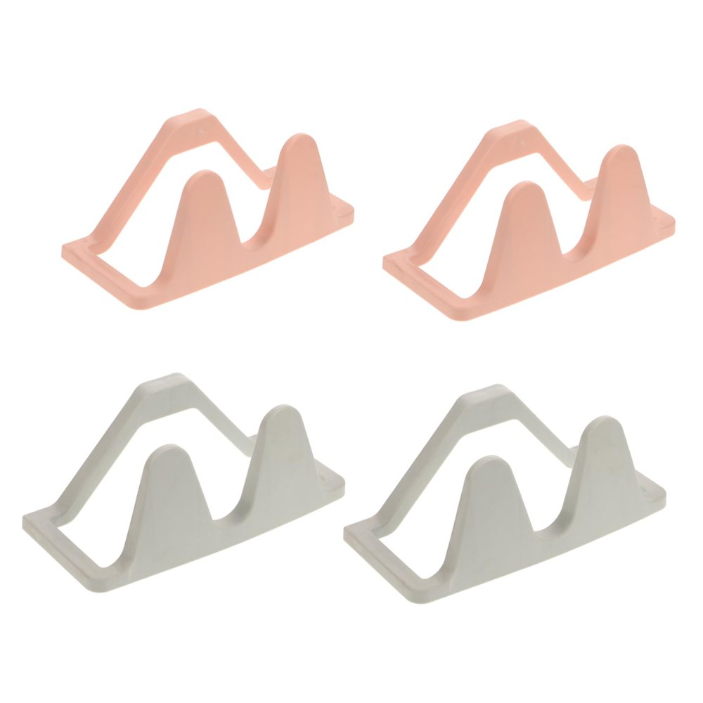KOMBIUDA Wall-Mounted Slipper Storage Rack No-Drill Adhesive Hangers for Home Organization Includes Pink and Slipper Holders Easy to Install and Removable