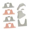 KOMBIUDA Wall-Mounted Slipper Storage Rack No-Drill Adhesive Hangers for Home Organization Includes Pink and Slipper Holders Easy to Install and Removable view 4