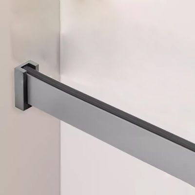 20 30 40 50 60 Inch Length Closet Rods for Hanging Clothes, Non-Slip & Quiet Aluminum Wardrobe Rods Space Saving, Closet Bar for Wardrobes/ Shoe Cabinets/ Curtain ( Color : ligjt grey , Size : Length