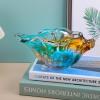 HANABASS Blown Glass Shell Vase,Handmade Seashell Holder Art Glass Conch Seashell Figurine Collectibles Conch Bowl Coastal Art Decoration for Office, Desk, Bookshelf view 4