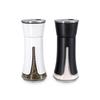Aelga Farmhouse Salt and Pepper Shakers - Salt Shaker with Adjustable Pour Holes for Himalayan, Kosher, Black and White view 1