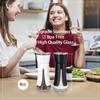 Aelga Farmhouse Salt and Pepper Shakers - Salt Shaker with Adjustable Pour Holes for Himalayan, Kosher, Black and White view 3