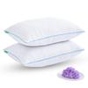 Friendriver Shredded Memory Foam Pillows for Sleeping 2 Pack - Cooling Bed Pillows King Size Set of 2 - Firm Pillow for Side and Back Sleepers Adjustable Gel Pillow with Removable Cover view 1