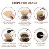 Pour over Coffee Dripper, Pour over Coffee Filter Pour over Coffee Maker Set Coffee Strainer Pour over Cup with Filter Paper for Pour over and Drip Coffee Maker(S+40PCS Filter Paper) view 4