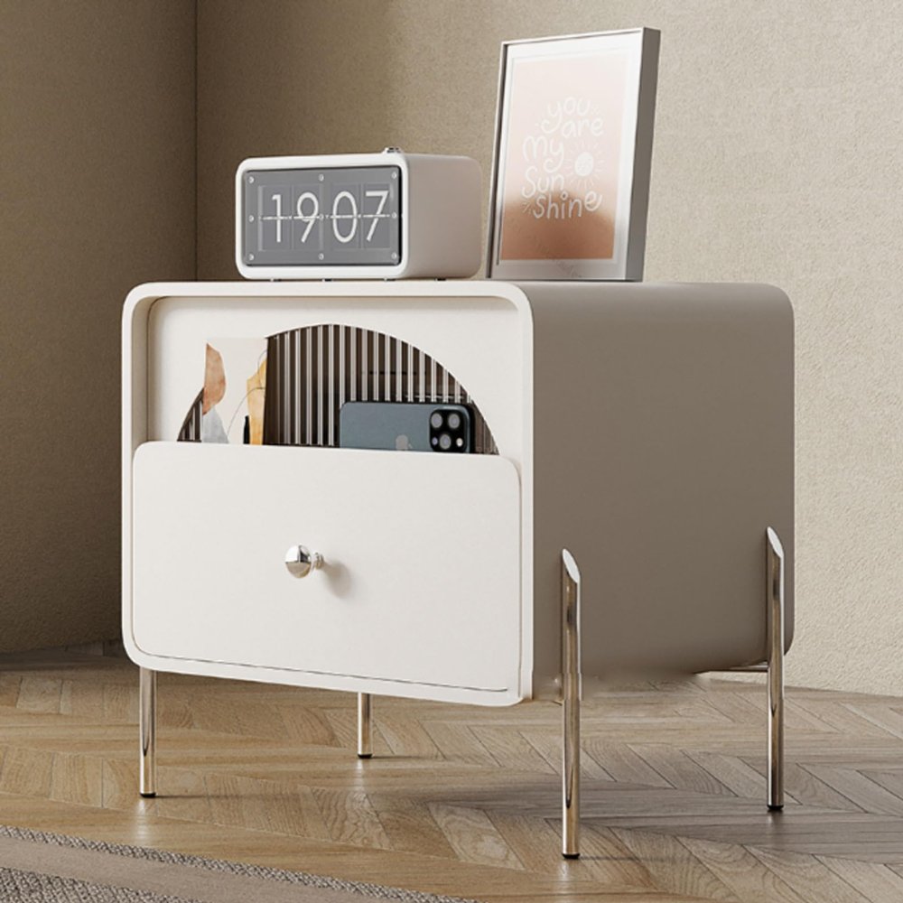 Night Stand for Bedroom,1 Drawers Bedroom End Table Bedside Table,Solid wood Bedside Table End Table,small tall nightstand,nightstand organizer,wood nightstand,For bedroom and living room ( Color : Of